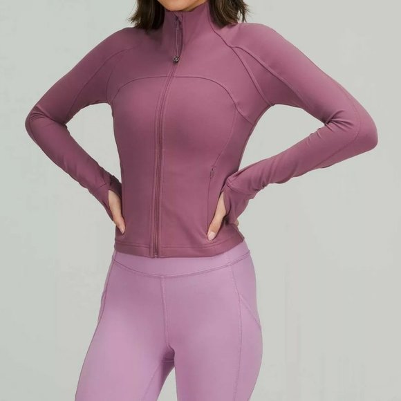 lululemon athletica Jackets & Blazers - NWOT Lululemon Nulu Cropped Define Jacket in Vintage Plum size 10